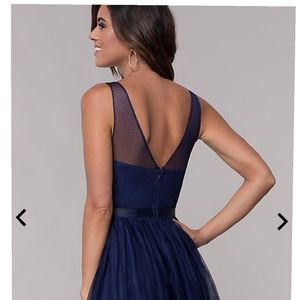 Navy blue Homecoming Dress.